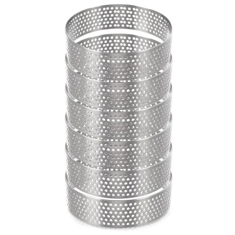 Orion, forma do tartaletek, stalowa, rant perforowany, 7 cm, 6 szt.