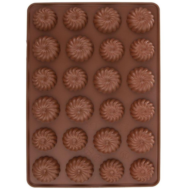 Orion, forma silikonowa do pieczenia ciasteczek kruchych, 24 szt.