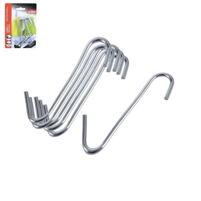 Orion, haczyki na reling do wędzarni, 6-4, 5 cm, 6 szt.