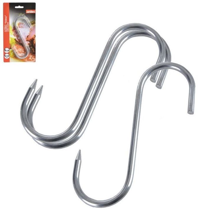 Orion, haki stalowe do wędzarni, 13, 5-9 cm, 3 szt.