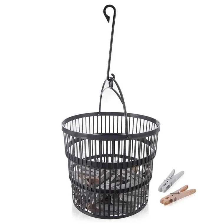 Orion, klamerki na pranie w składanym koszyku, 50 szt.