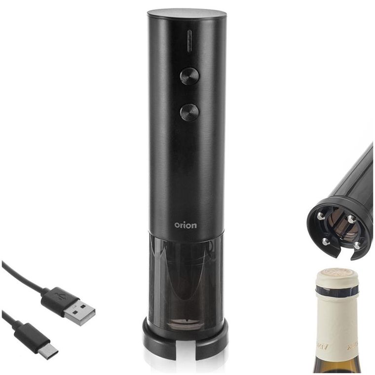 Orion, korkociąg do wina, elektryczny z ładowarką, 19,5 cm