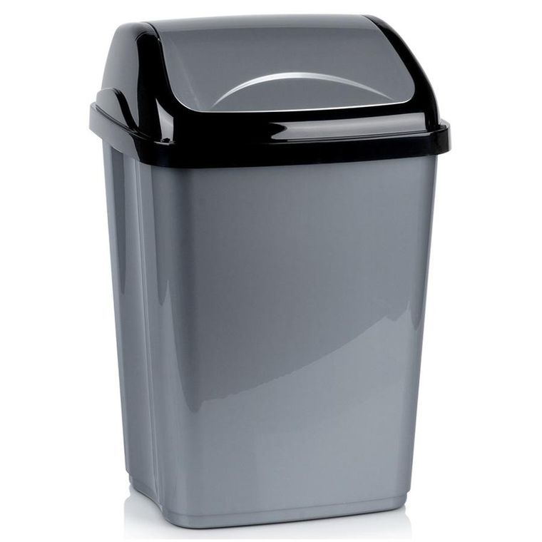 Orion, kosz na śmieci, plastikowy, szary, 26l