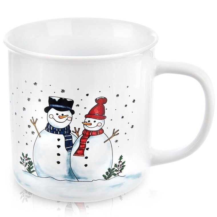 Orion, kubek ceramiczny, bałwan, 470 ml