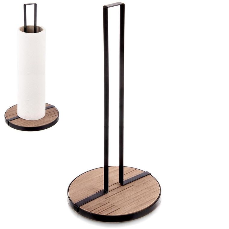 Orion, Line, stojak na ręcznik papierowy, metalowy, czarny, 32,5 cm