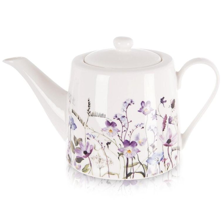 Orion, Louka, dzbanek do kawy i herbaty, porcelanowy, kwiaty, 1l