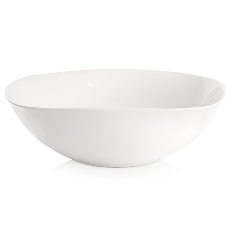 Orion, Luna, miska szklana biała, 25 cm, 2l