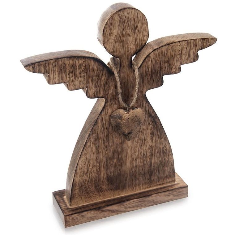 Orion, Mango, figurka świąteczna, drewniana, anioł, 29 cm