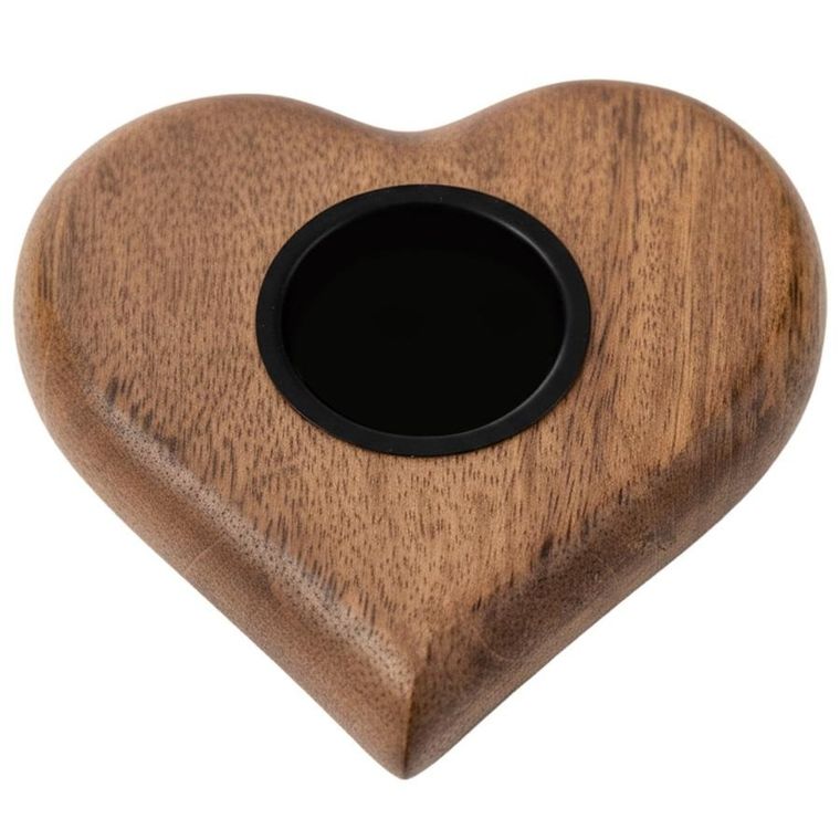 Orion, Mango, świecznik drewniany, 12,5-12 cm