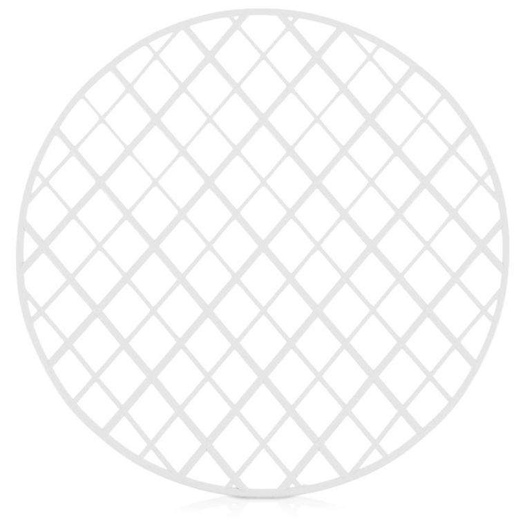 Orion, mata do zlewu, okrągła, biała, 32,5 cm