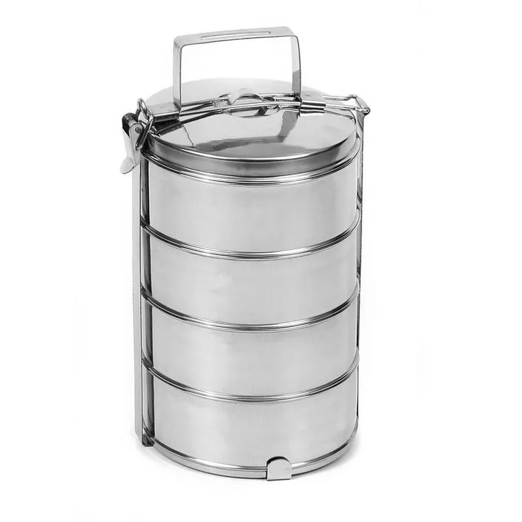 Orion, menażka obiadowa, 4-poziomowa, stalowa, 4-1 l