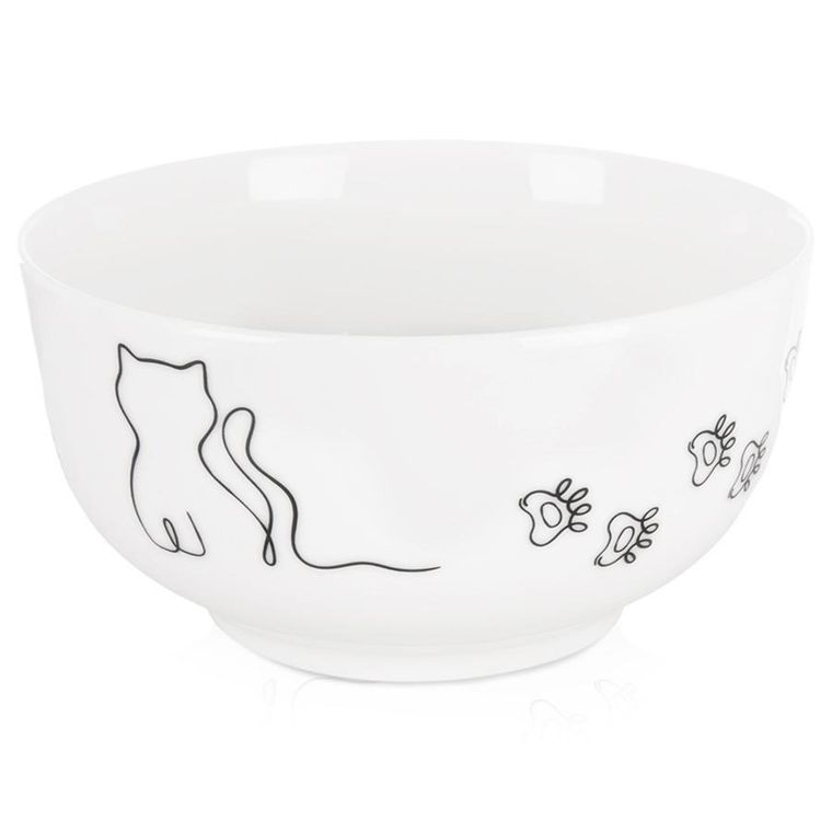 Orion, miseczka porcelanowa, kotek, 13 cm, 550 ml