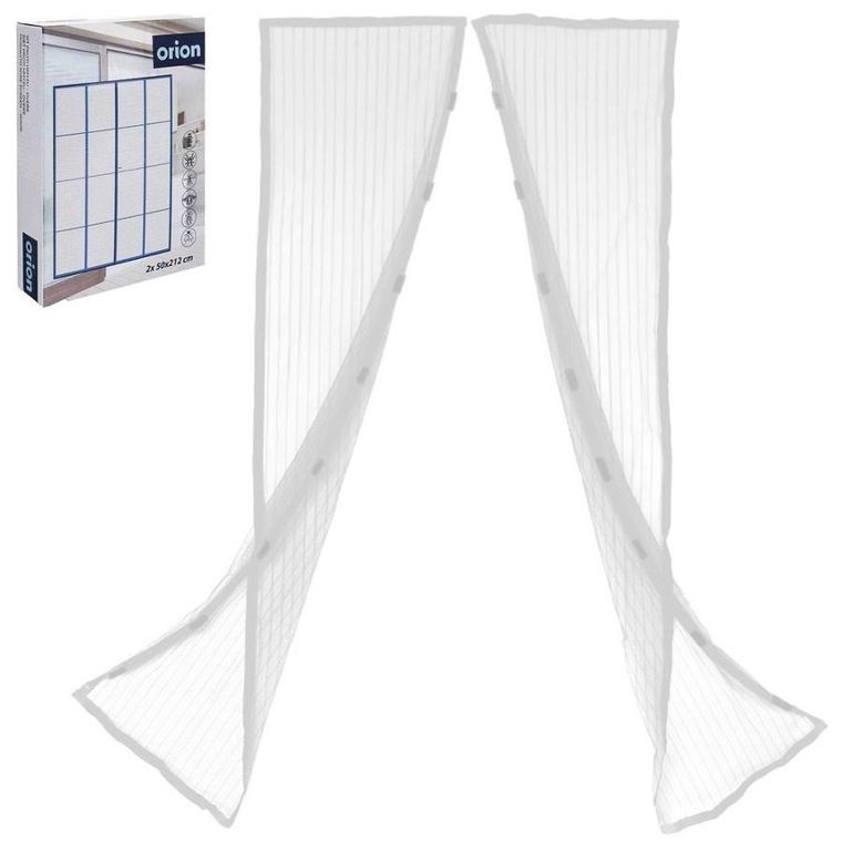 Orion, moskitiera magnetyczna na drzwi, biała, 212-100 cm