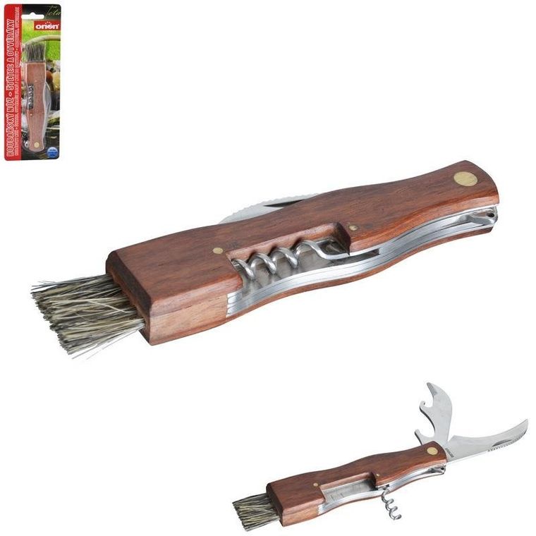 Orion, nożyk do grzybów z pędzelkiem do czyszczenia