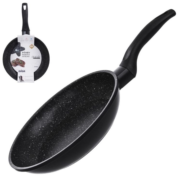 Orion, patelnia granitowa, indukcja, Grande, 24 cm