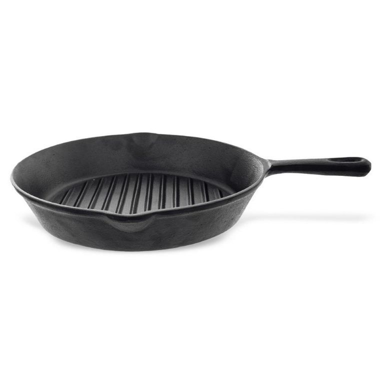 Orion, patelnia żeliwna, grillowa, talerz żeliwny, indukcja