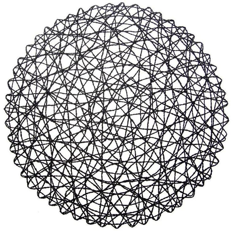 Orion, podkładka okrągła, czarna, 35 cm