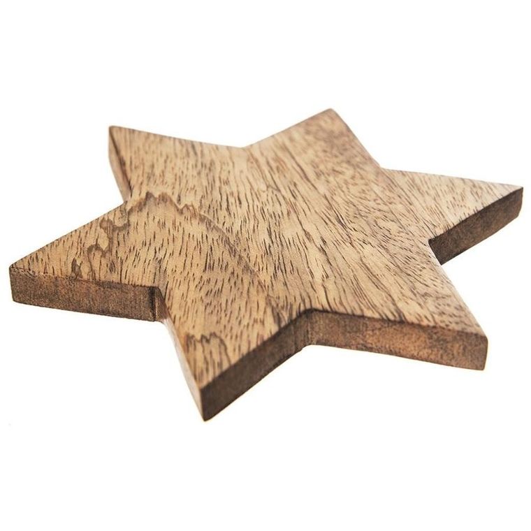 Orion, podstawka pod kubek drewniana, 12.5 cm