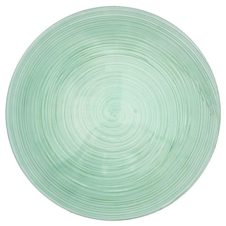 Orion, podtalerz dekoracyjny okrągły, taca do serwowania, miętowa, 33 cm