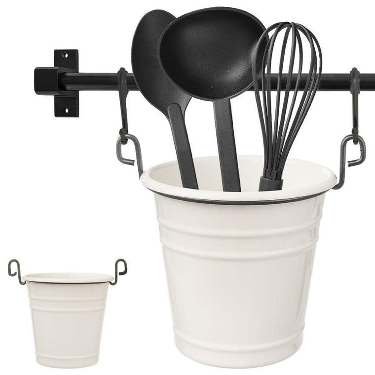 Orion, pojemnik na akcesoria kuchenne, wiszący, metalowy