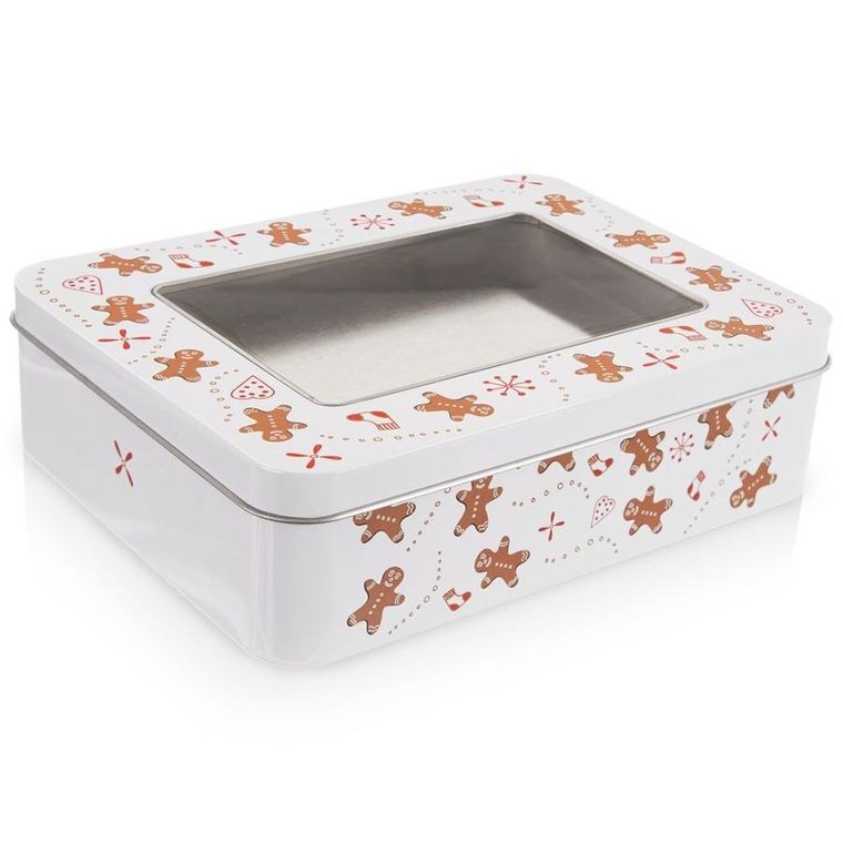 Orion, pojemnik na ciastka, metalowy, 18-14,5-5 cm