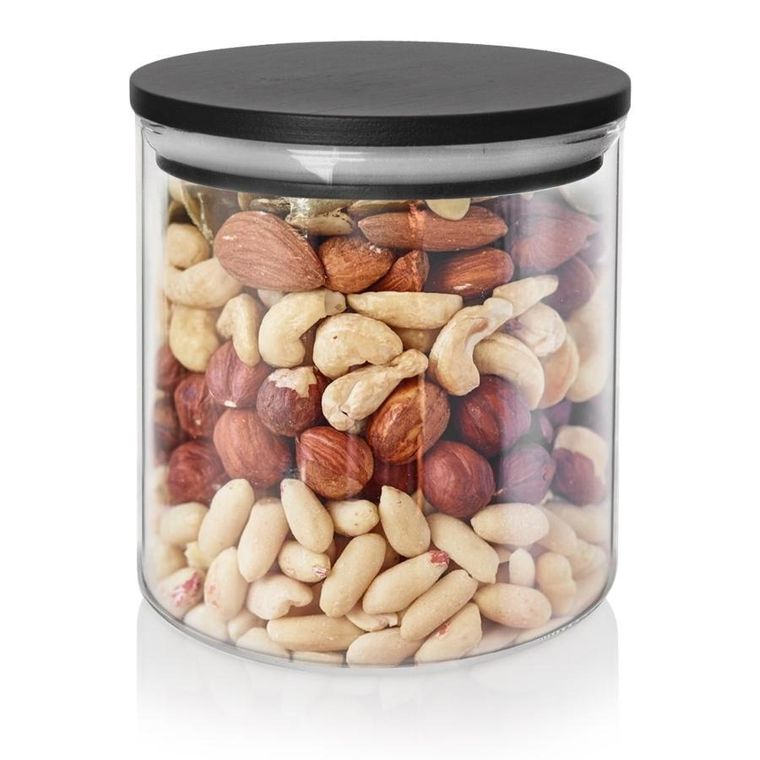 Orion, pojemnik na produkty sypkie, szklany z pokrywką i uszczelką 450 ml