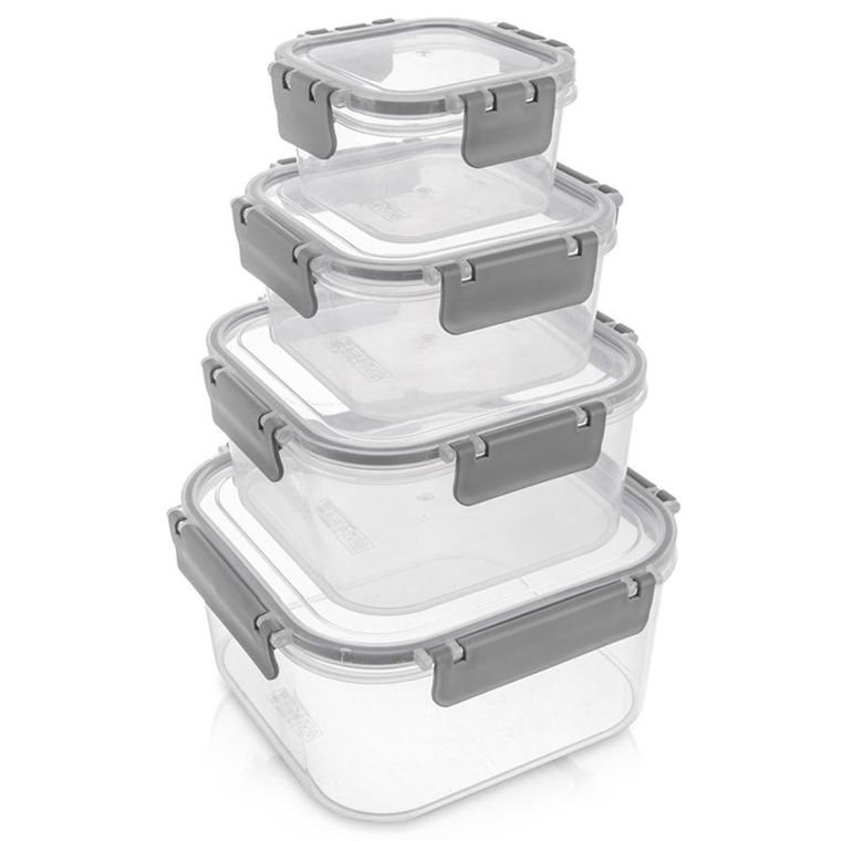 Orion, pojemniki na żywność z pokrywką i uszczelką, 4 szt.