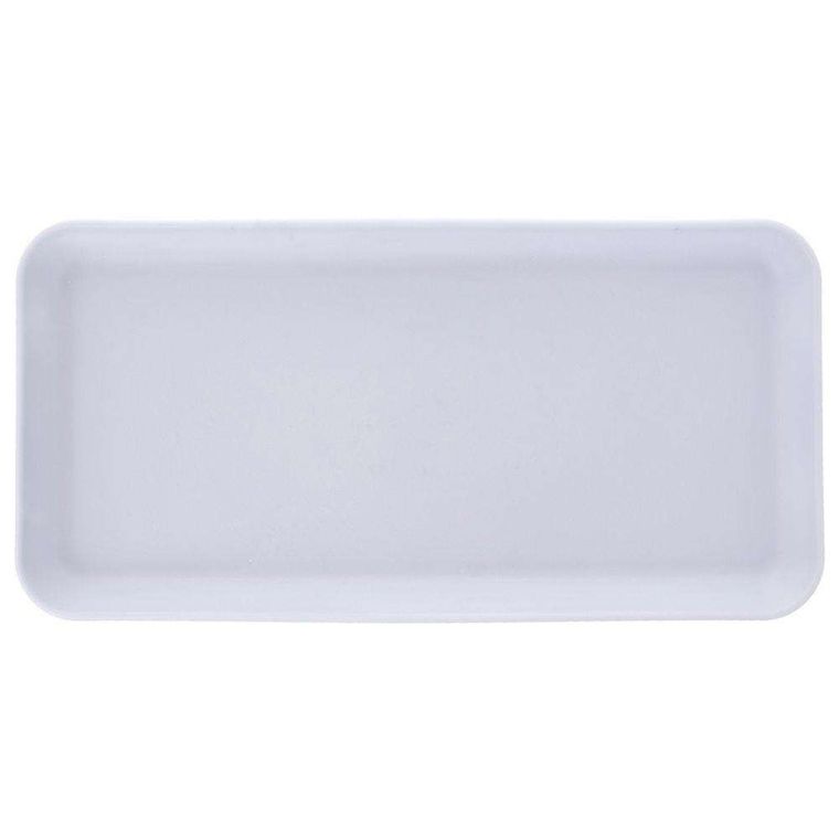 Orion, prostokątna taca kuchenna do serwowania, 29,5-15 cm, biała
