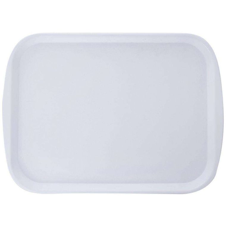 Orion, prostokątna taca kuchenna do serwowania, 43,5-31 cm, biała