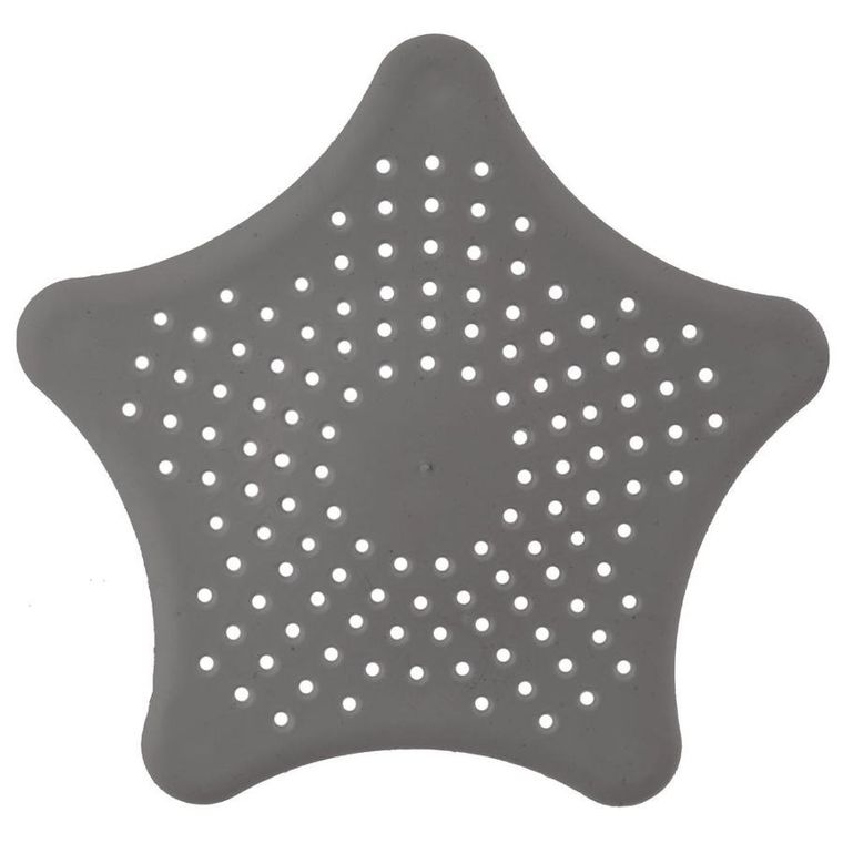 Orion, sitko do zlewu z przyssawkami, szare, 16 cm