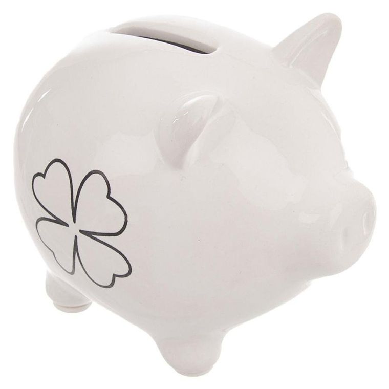 Orion, skarbonka ceramiczna, koniczyna, 10 cm