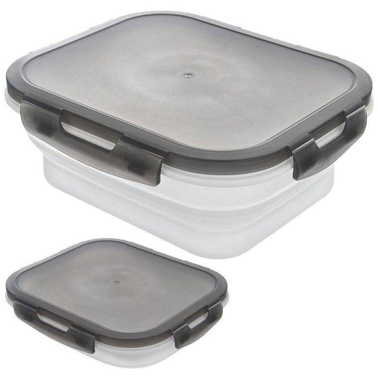 Orion, składany pojemnik kuchenny do żywności, z uszczelką, silikonowy zamykany, 1 l