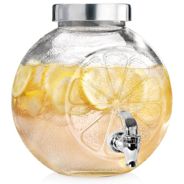 Orion, słój do napojów z kranikiem, szklany, 5.4 l