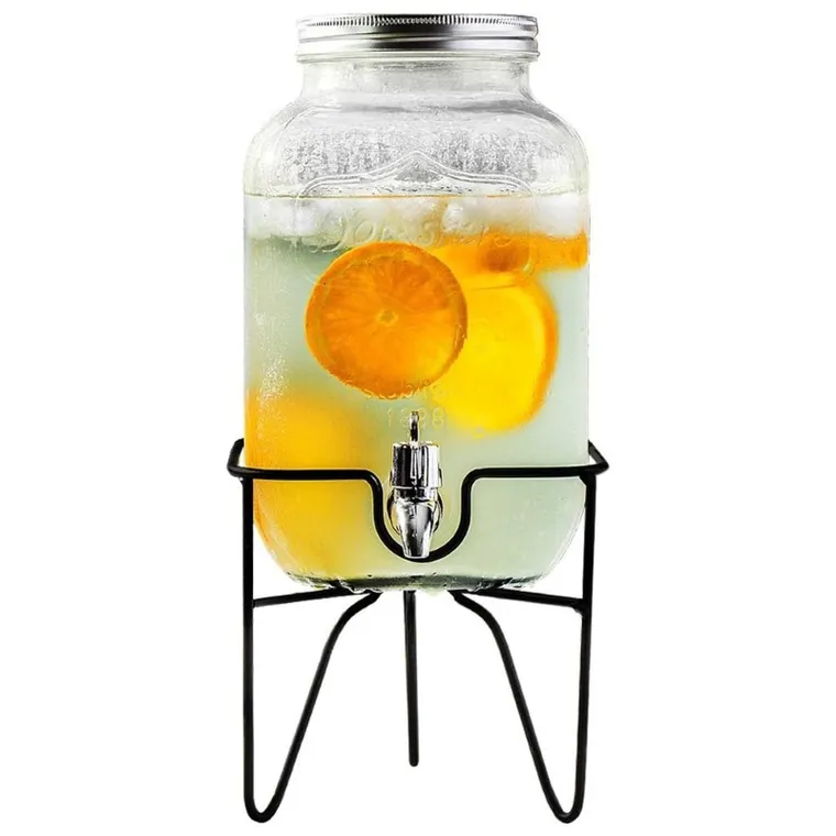Orion, słój z kranikiem do napojów, stojak, 4l