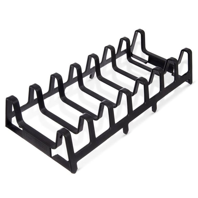 Orion, stojak na pokrywki i talerze, czarny, 30-14-6 cm