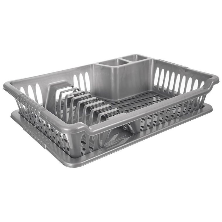 Orion, suszarka na naczynia, szara, 40-29-8.5 cm