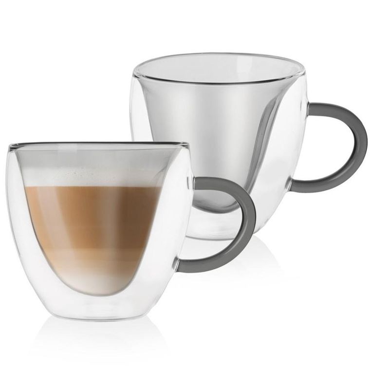 Orion, szklanki termiczne z podwójną ścianką do kawy i herbaty DOUBLE, 280 ml, 2 szt.