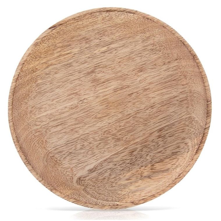 Orion, talerz do serwowania drewniany, mango, 20 cm