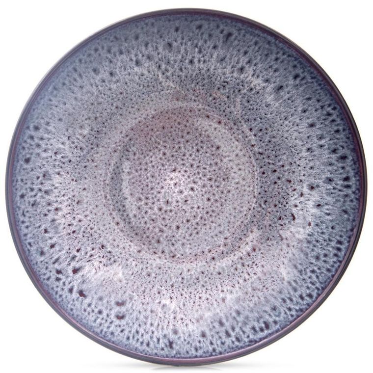 Orion, talerz obiadowy głęboki, ceramiczny, fioletowy, glaze 20,5 cm, 900 ml