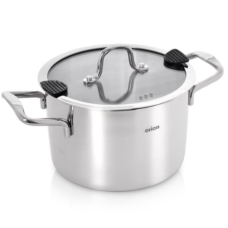 Orion, Venice, garnek stalowy z pokrywką, 18 cm, 2,3l