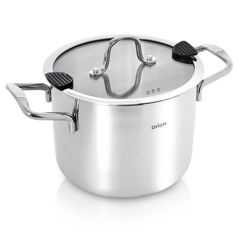 Orion, Venice, garnek stalowy z pokrywką, 18 cm, 3,5l