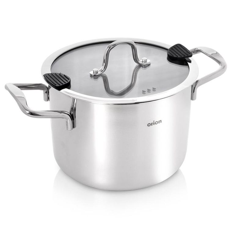Orion, Venice, garnek stalowy z pokrywką, 20 cm, 4,6l