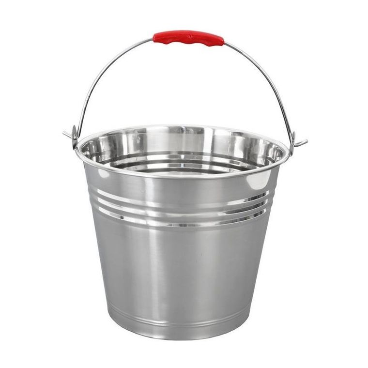 Orion, wiadro stalowe, nierdzewne, 10l