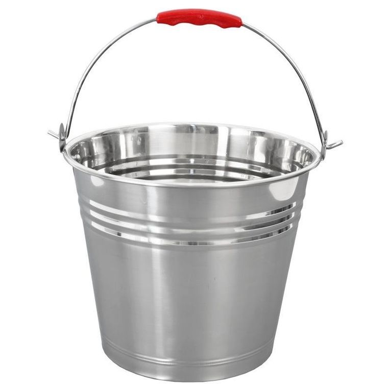 Orion, wiadro stalowe, nierdzewne, 12l