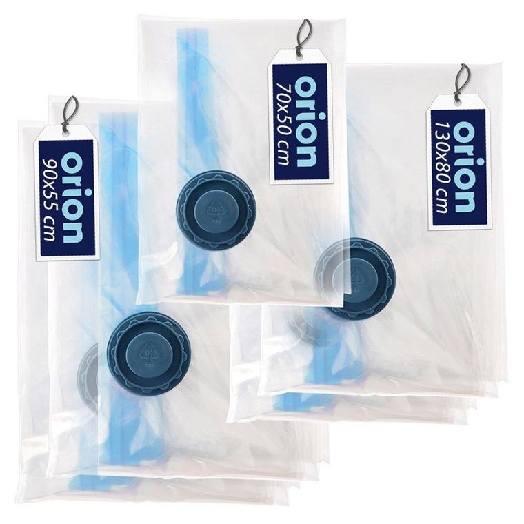 Orion, worki próżniowe na ubrania i pościel, 3 rozmiary, 5 szt.