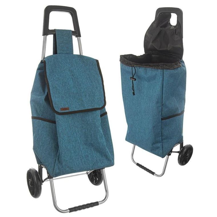 Orion, wózek zakupowy na kółkach, niebieski, 40 l, 30 kg