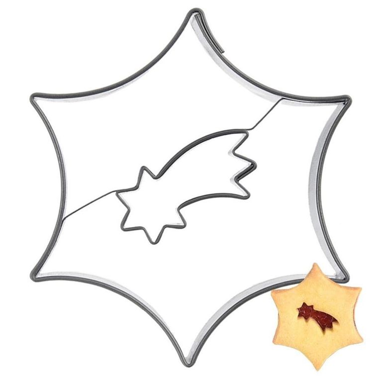 Orion, wykrawacz do ciastek, stalowy, gwiazdka gwiazda betlejemska, 5.5 cm
