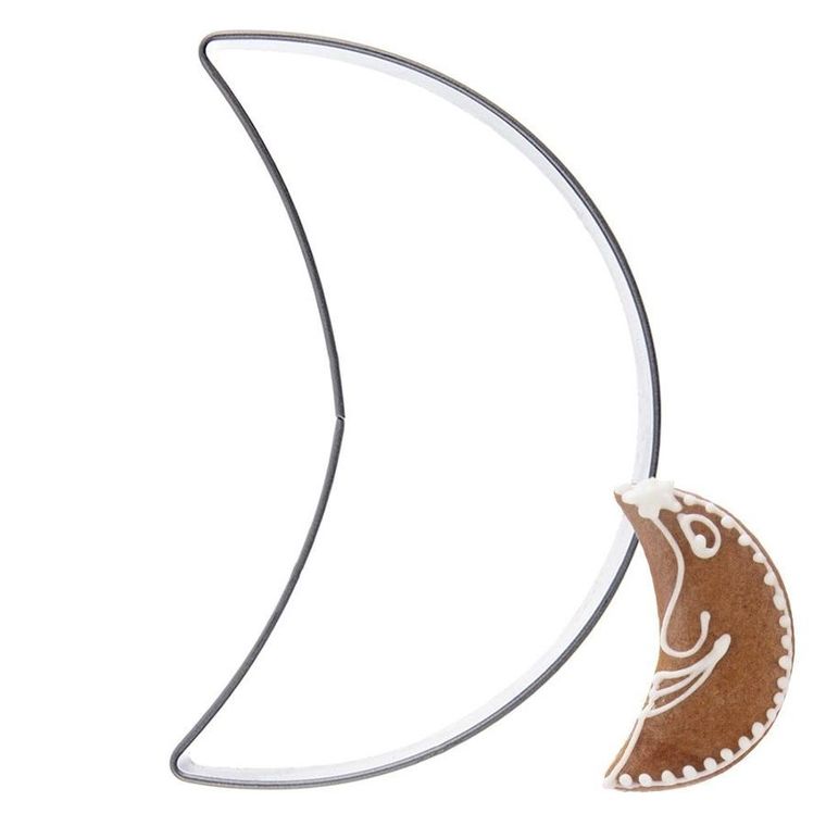 Orion, wykrawacz do ciastek, stalowy, księżyc, 6 cm