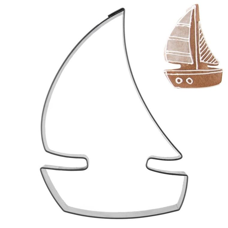 Orion, wykrawacz do ciastek, stalowy, żaglówka, 8,5 cm