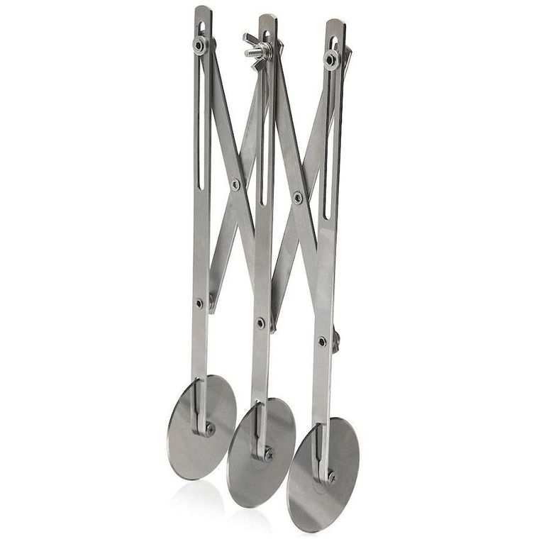 Orion, znacznik rozstawny do ciasta z 3 ostrzami, stalowy, 25 cm